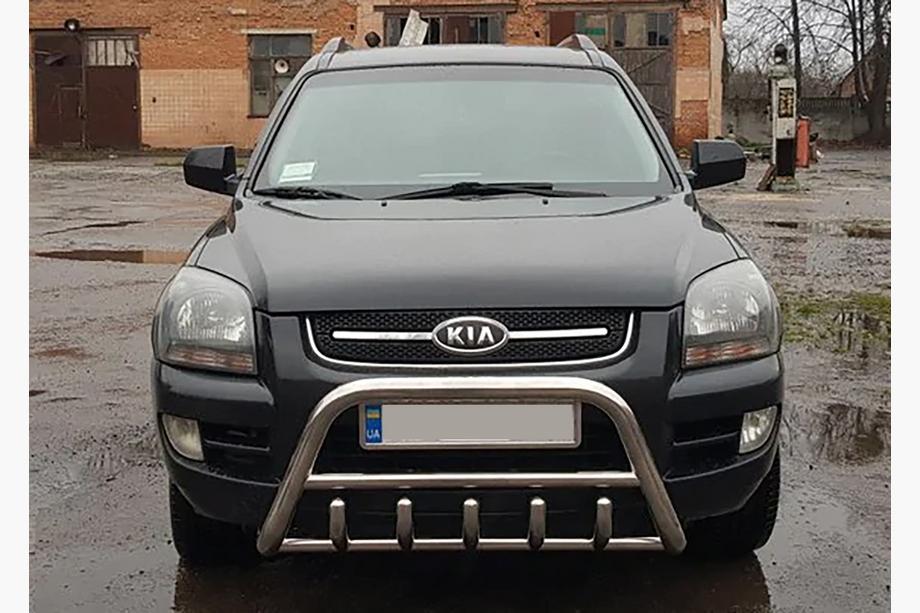 Kia Sportage 2004-2010 Frontbügel WT003 (Edelstahl) Foto 4