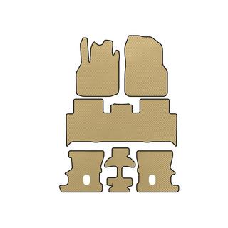 EVA Fußmatten (3 Reihen, Beige)
