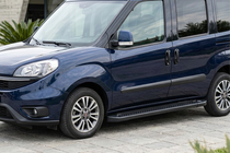 Fiat Doblo II 2010-2022 Trittbretter Allmond Black (2 Stk., Aluminium) Foto 1