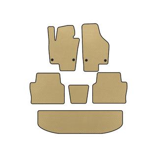 EVA Fußmatten (3 Reihen, Beige)