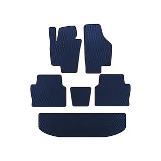 EVA Fußmatten (3 Reihen, Blau)