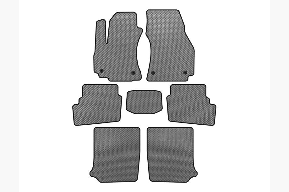 Opel Zafira A 1998-2005 EVA Fußmatten (3 Reihen, 2003-2005, 7-Sitzer, Grau) Image