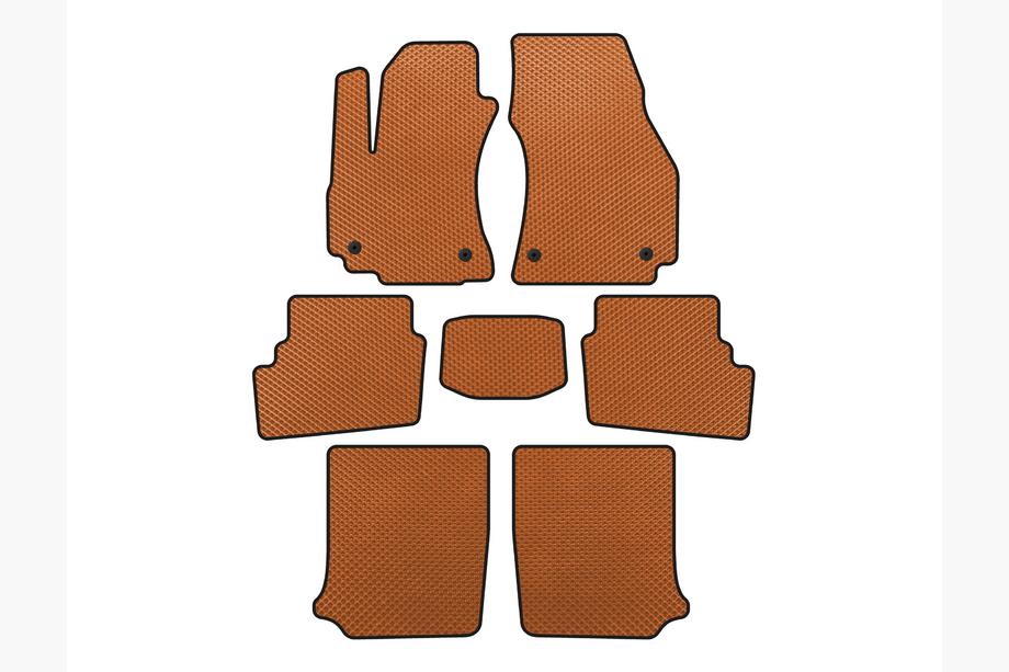 Opel Zafira A 1998-2005 EVA Fußmatten (3 Reihen, 2003-2005, 7-Sitzer, Orange) Image
