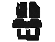 Toyota Verso 2009–2018 Textil Fußmatten Premium (3 Reihen, 7-Sitzer, Schwarz) Foto 1