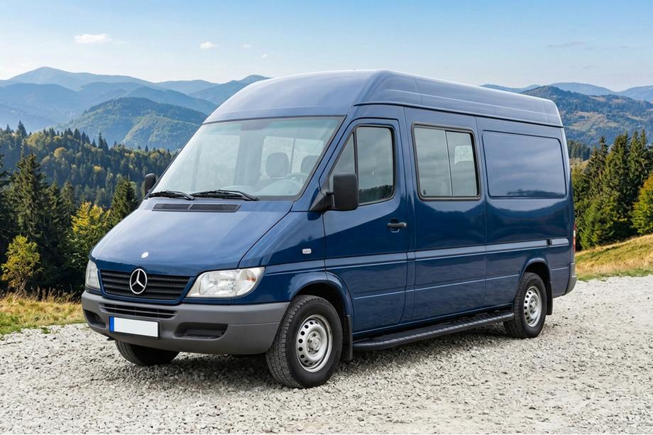 Mercedes Sprinter W901/902/903/904/905 1995–2006 Seitenschweller Bosphorus Black (2 Stk., Aluminium) Image