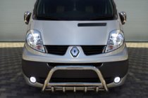 Opel Vivaro 2001–2015 Frontbügel WT003-4 (Edelstahl) Mit Schriftzug Foto 3
