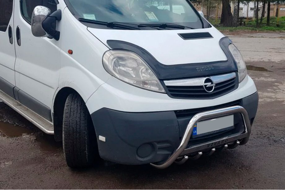 Opel Vivaro 2001–2015 Frontbügel WT003-4 (Edelstahl) Mit Schriftzug Image