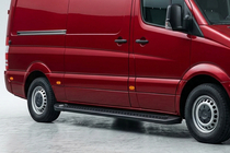 Volkswagen Crafter 2006-2016 Trittbretter Allmond Black (2 Stk., Aluminium) Lang/ExtraLang Foto 1