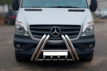Mercedes Sprinter W906 2006–2018 Frontbügel F1-01 (2013-2018, Edelstahl) Foto 1