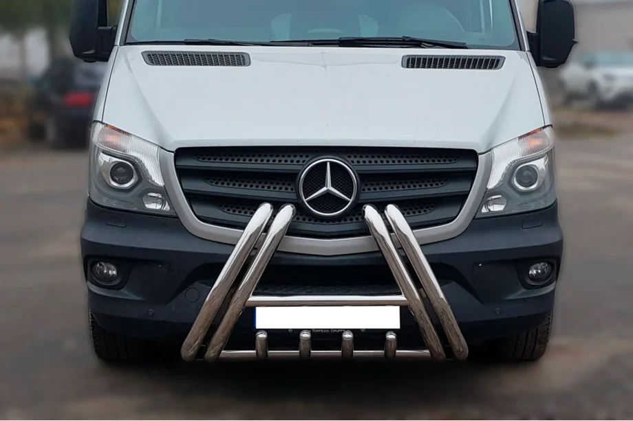 Mercedes Sprinter W906 2006–2018 Frontbügel F1-01 (2013-2018, Edelstahl) Image