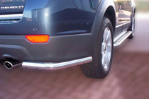 Chevrolet Captiva 2006-2019 Hintere Eckschutzrohre AK003 (2 Stk., Edelstahl) Foto 1