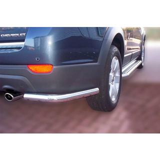 Hintere Eckschutzrohre AK003 (2 Stk., Edelstahl) Chevrolet Captiva 2006-2019