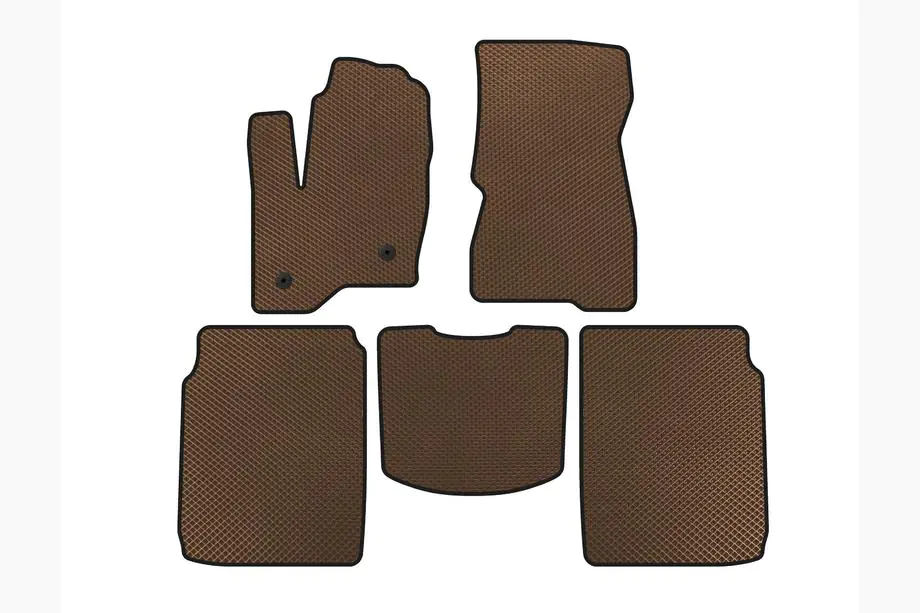 Ford Flex 2009-2019 EVA Fußmatten (2 Reihen, 2013-2019, Braun) Image