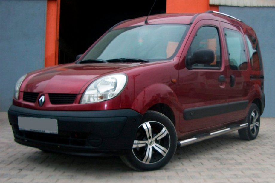 Renault Kangoo 1998-2008 Seitliche Rohre (2 Stk., Edelstahl) Foto 2