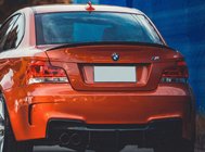 BMW 1 Series E81/E82/E87/E88 2004-2011 Spoiler P-Style (für E82, Schwarz Glanz) Foto 1