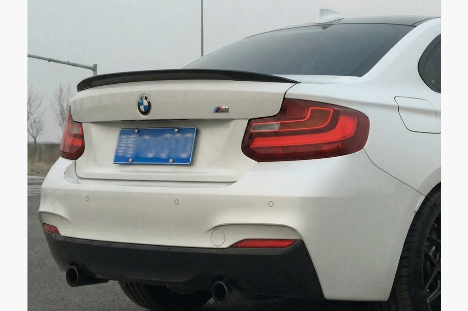 BMW 2 Series F22/F23 2014-2021 Spoiler P-Style (für F22, Schwarz Glanz) Image