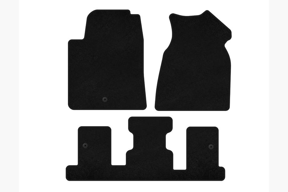 GMC Acadia 2006-2017 Textil Fußmatten Deluxe (1+3 Reihe, 2013-2017, Schwarz) Image
