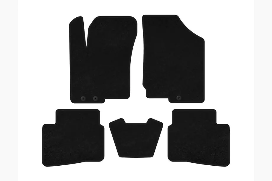 Kia Forte 2008–2024 Textil Fußmatten Premium (2008-2012, Schwarz) Image