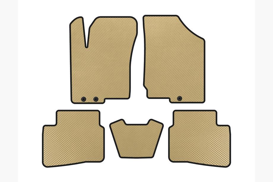 Kia Forte 2008–2024 EVA Fußmatten (2008-2012, Beige) Image