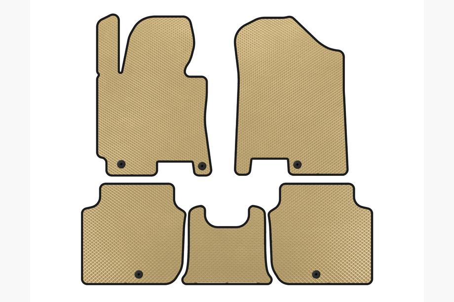 Kia Forte 2008–2024 EVA Fußmatten (2012-2016, Beige) Image