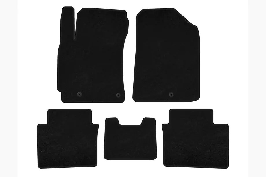 Kia Forte 2008–2024 Textil Fußmatten Premium (2018-2021, Schwarz) Image