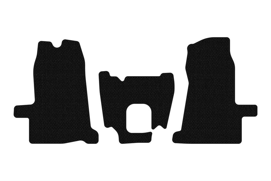 Ford Transit 2000–2014 Gummimatten Carsuit (2000-2006, 1+1, Schaltgetriebe, schwarz) Image