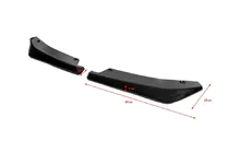Universelle Flap Seitenschweller-Aufsätze Typ-A (2 Stk, Schwarz Glanz, ABS-Kunststoff) Foto 3