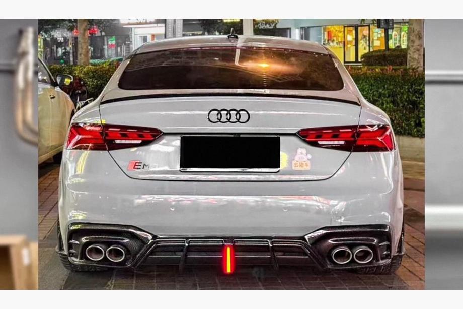 Audi A5 2016-2025 Heckdiffusor V3 (für S-Line 2021-2025, Carbon) Image
