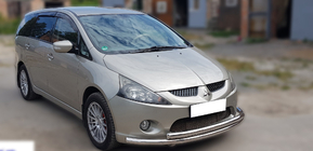 Mitsubishi Grandis 2003-2011 Frontschutzbügel ST014 (Edelstahl) Foto 3