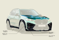BMW X5 G05 2019–2026 Bodykit Set für X5M F95 AL-Design Carbon (2023+) Foto 6
