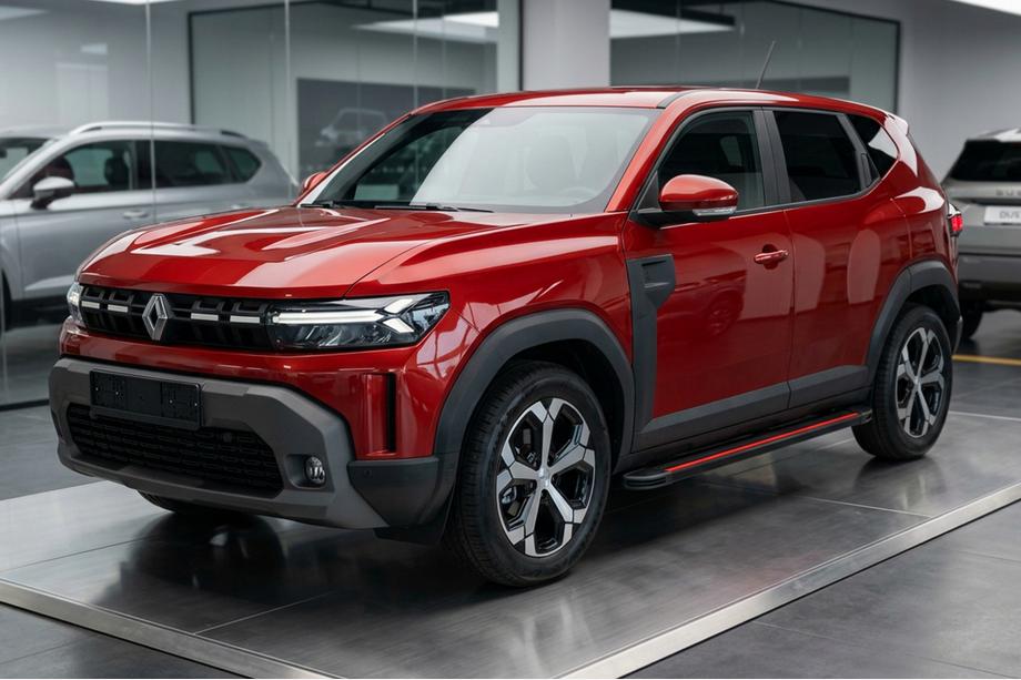 Renault Duster 2024- Seitenschweller Maya Red (2 Stk., Aluminium) Image