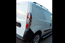 Fiat Doblo II 2010-2022 Chrom Blenden für Rückleuchten (2010-2015, 2 Stk, Kunststoff) Foto 5