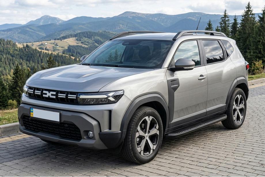 Renault Duster 2024- Seitenschweller Tayga Black V1 (2 Stk., Aluminium) Image