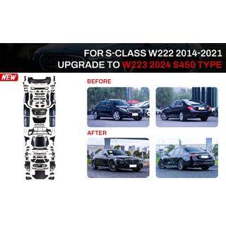 Facelift Kit auf W223 AMG Line (mit Türgriffen und Einsätzen)