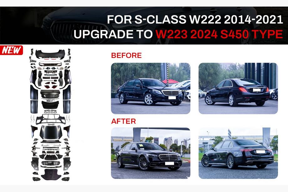 Mercedes S-class W222 2013-2022 Facelift Kit auf W223 AMG Line (mit Türgriffen und Einsätzen) Foto 1