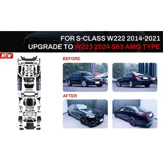 Facelift Kit auf W223 S63 AMG (mit Türgriffen und Einsätzen)