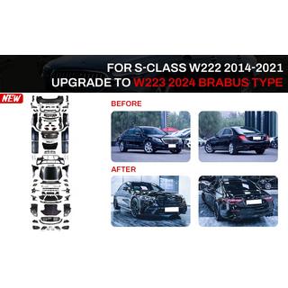 Facelift Kit auf W223 BRB (mit Türgriffen und Einsätzen)