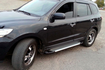 Hyundai Santa Fe 2 2006-2012 Seitenschweller Line (2 Stk., Aluminium) Foto 1