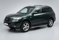 Hyundai Santa Fe 2 2006-2012 Trittbretter Maydos V1 (2 Stk., Aluminium & Edelstahl) Foto 1
