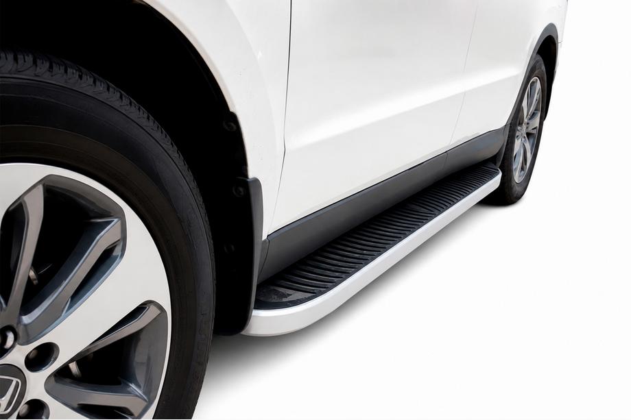Hyundai Santa Fe 2 2006-2012 Seitenschweller Tayga Grey (2 Stk., Aluminium) Image