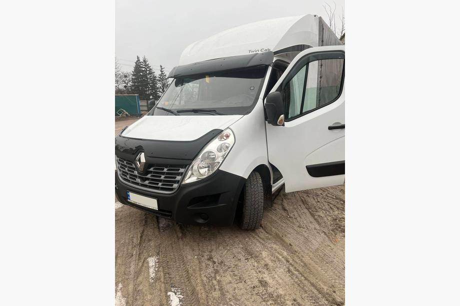 Nissan NV400 2010-2024 Frontscheibenblende V1 (schwarz glanz, 5mm) Foto 3