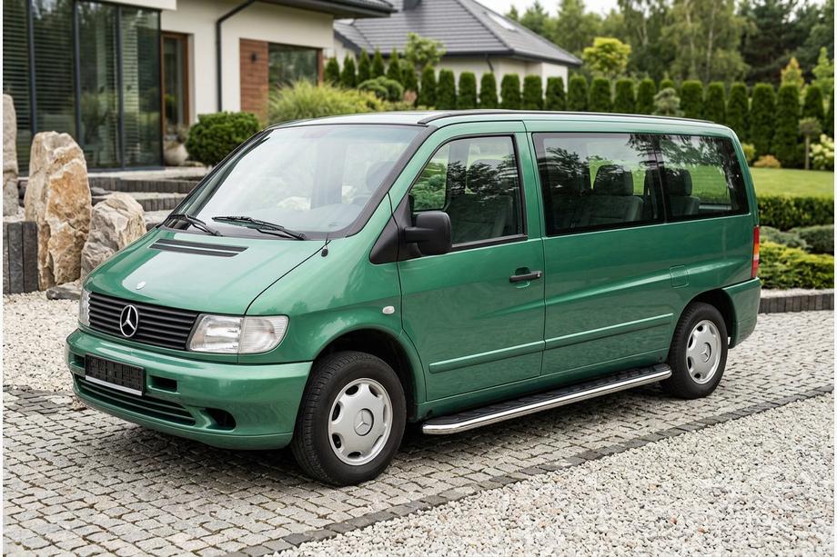 Mercedes Vito W638 1996-2003 Trittbretter Maydos V1 (2 Stk., Aluminium & Edelstahl) Image