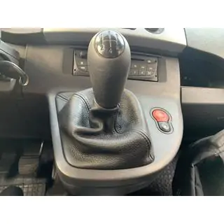 Schaltmanschette Leder Schwarz Foto 1