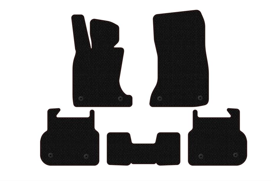 BMW 7 Series F01/F02 2008-2015 Gummimatten Carsuit (für F01, schwarz) Image