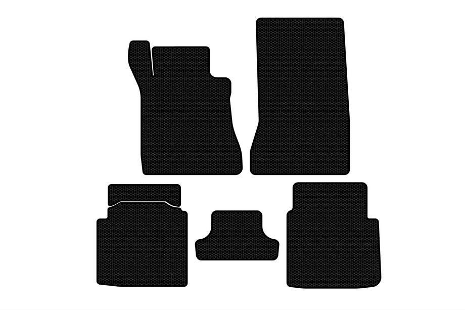 Mercedes S-class W126 1979-1991 Gummimatten Carsuit (SD, kurzer Radstand, schwarz) Foto 1