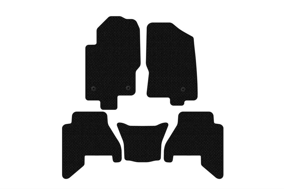 Nissan Pathfinder R51 2005-2014 Gummimatten Carsuit V2 (2 Reihen, Schwarz, 2010-2014) Image
