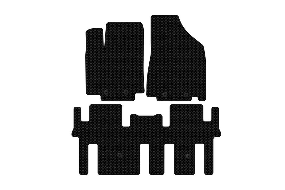 Nissan Pathfinder R52 2012-2021 Gummimatten Carsuit (2 Reihen, schwarz) Image