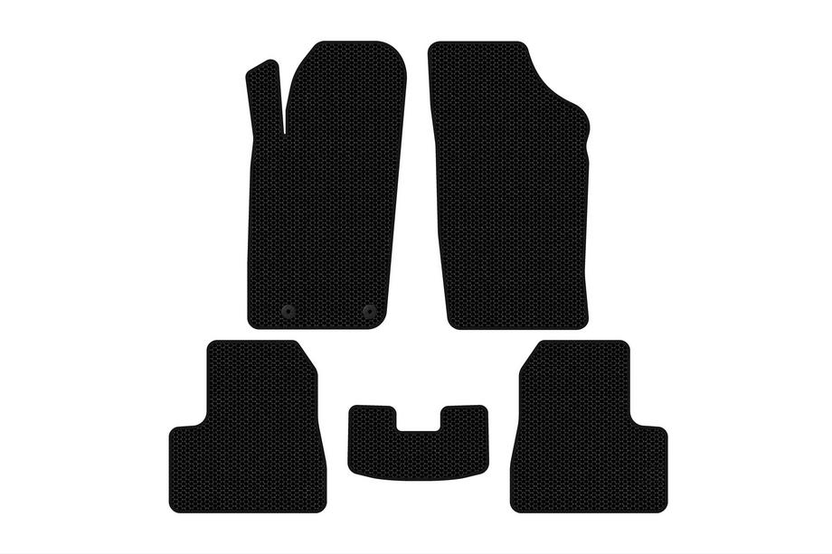 Peugeot 206 1998-2024 Gummimatten Carsuit (2009-2013, Schwarz) Image