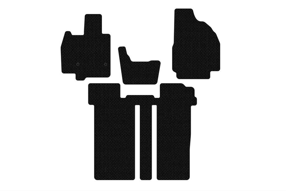 Toyota Previa 2006-2019 Gummimatten Carsuit (2 Reihen, 6-Sitzer, schwarz) Foto 1