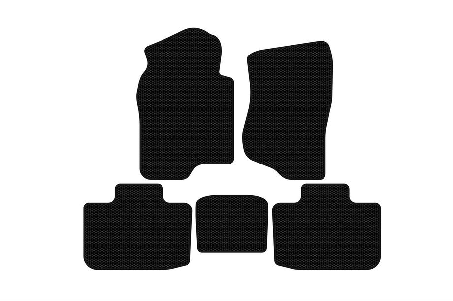 Cadillac Escalade 2007-2014 Gummimatten Carsuit (2 Reihen, schwarz) Image